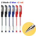 Gel Pens & Ballpoint Pens Set (Black, Red & Blue) – 130 mm Universal Refills