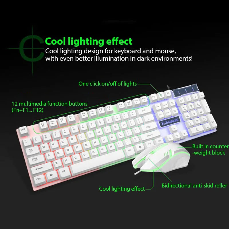 Luminous Keyboard And Mouse