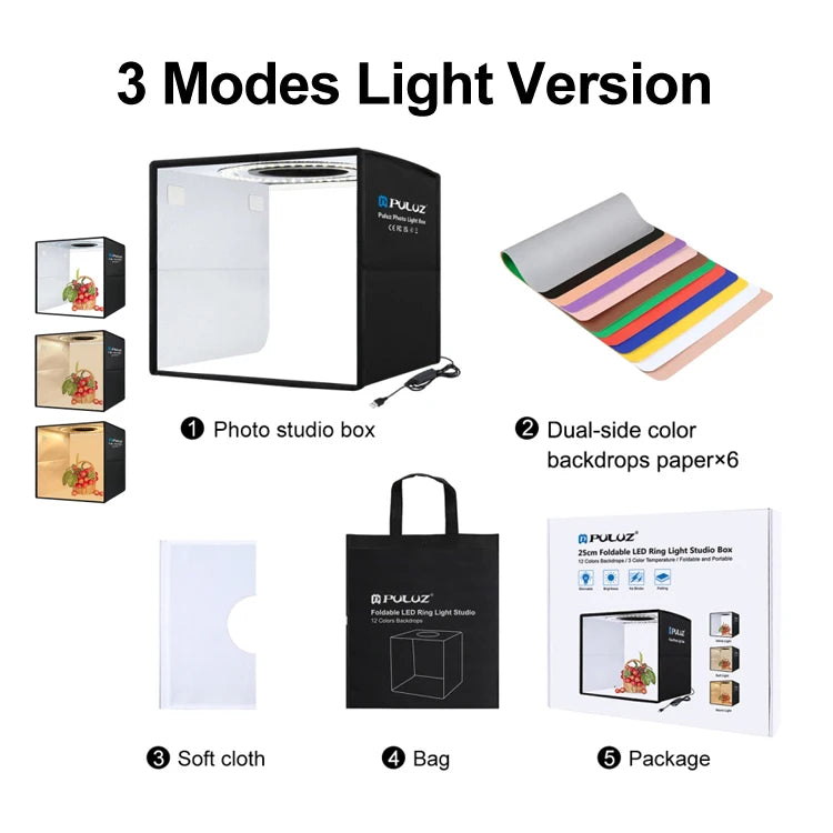 Photo Light Box Studio Kit